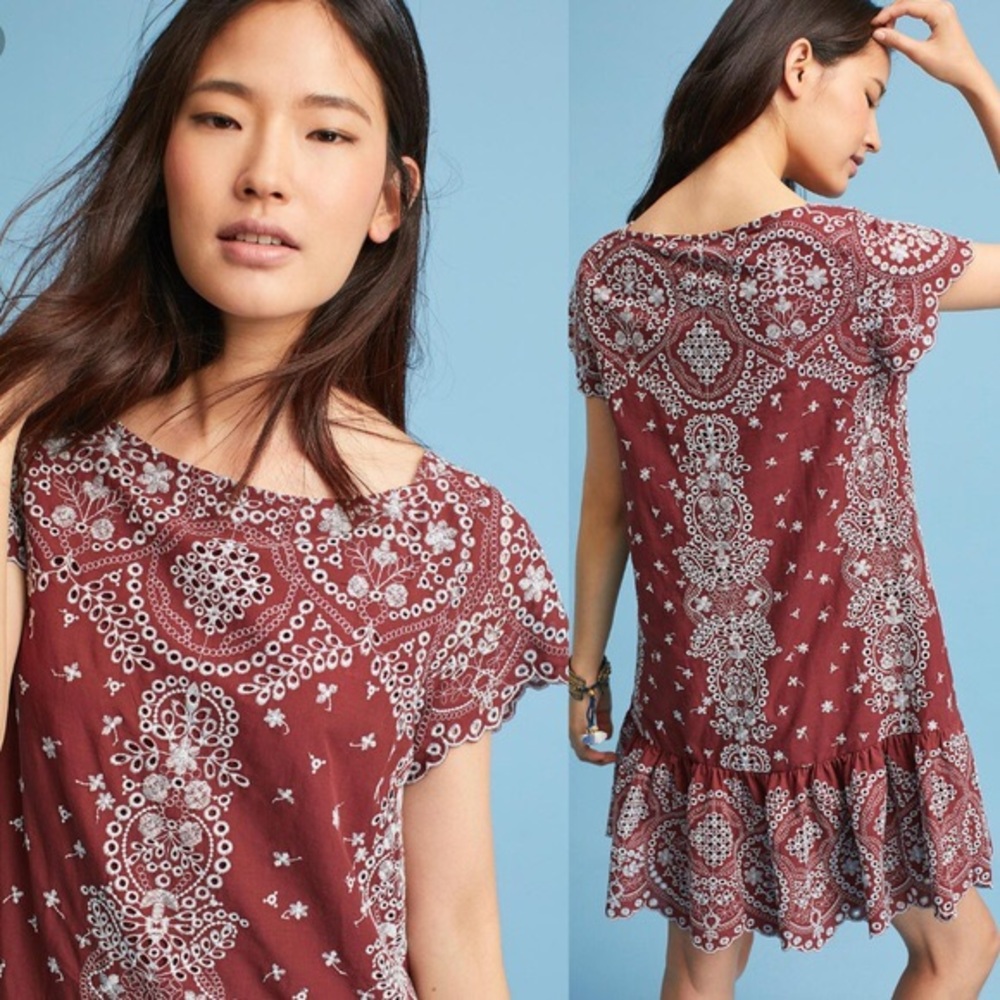 Feathered Bone By Anthropology Dress